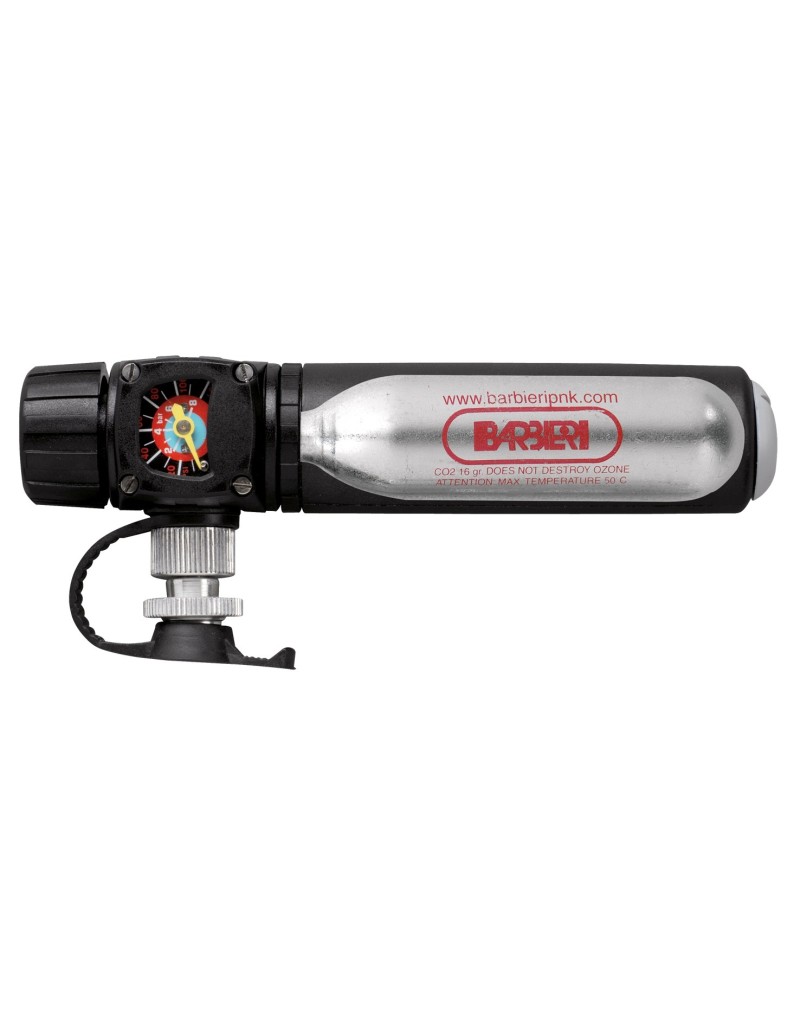 MINI POMPA MANUALE BARBIERI VISIONAIR + MANOMETRO + DOSATORE + BOMBOLETTA 16g