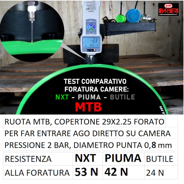 ULTRALIGHT TUBE NXT PIUMA 27.5X2.0-2.6  WEIGHT 75g apr. 100% MADE IN ITALY
