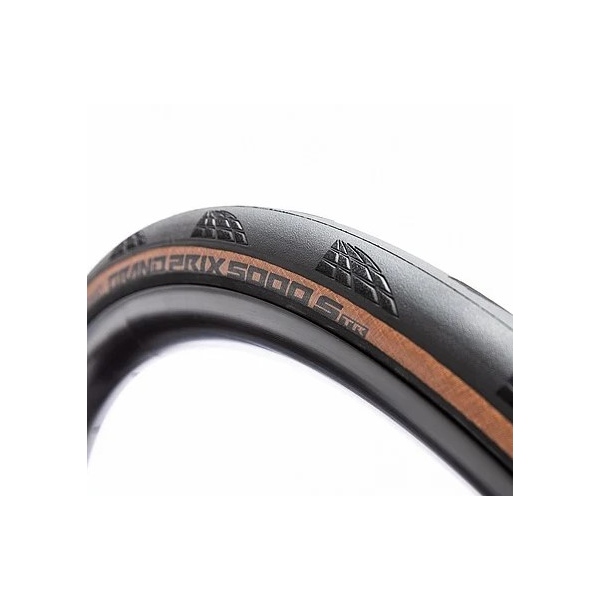pneu continental clincher gran prix 5000 S TR TUBELESS 700x32 NOIR MARRON
