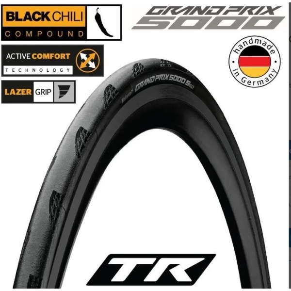 CONTINENTAL GP5000 S TR TUBELESS READY RACING CLINCHER 700X25