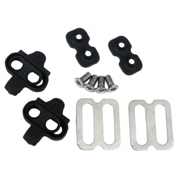 PAIR OF SHIMANO SPD MTB COMPATIBLE PEDAL ATTACHMENT CLEATS IN EXUSTAR BOX