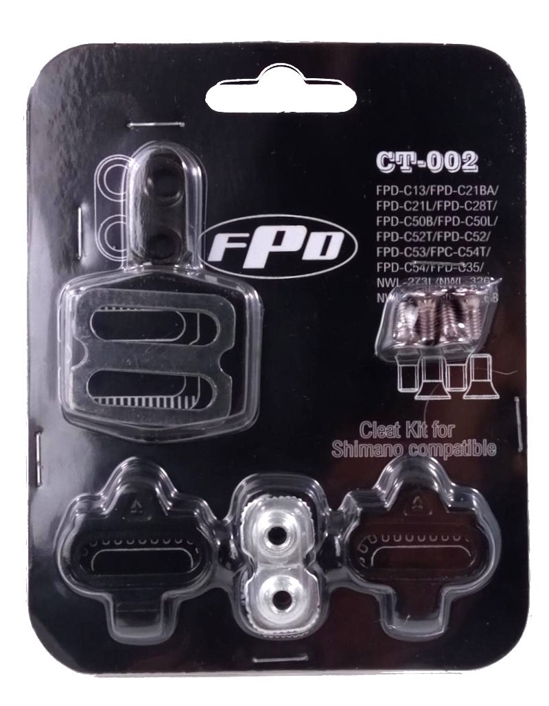 COPPIA TACCHETTE PEDALI MTB COMPATIBILI SHIMANO SPD IN BLISTER FPD