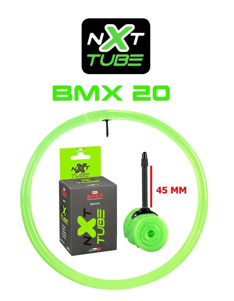 CAMERA NXT SUPER LEGGERA IN TPU BMX 20X1.5-2.5 PESO 65g MADE IN ITALY 100%
