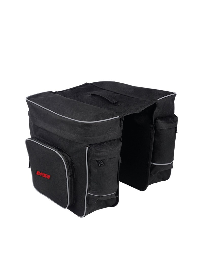 BORSA BICI POSTERIORE DOPPIA COLORE NERO