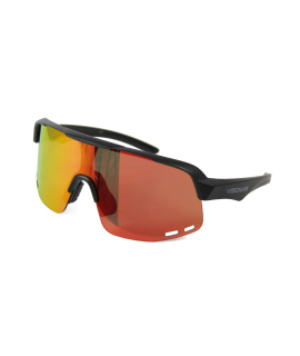 OCCHIALI VISIONAIR by BARBIERI TELAIO BLACK MATT LENTE ANTIAPP. REVO RED