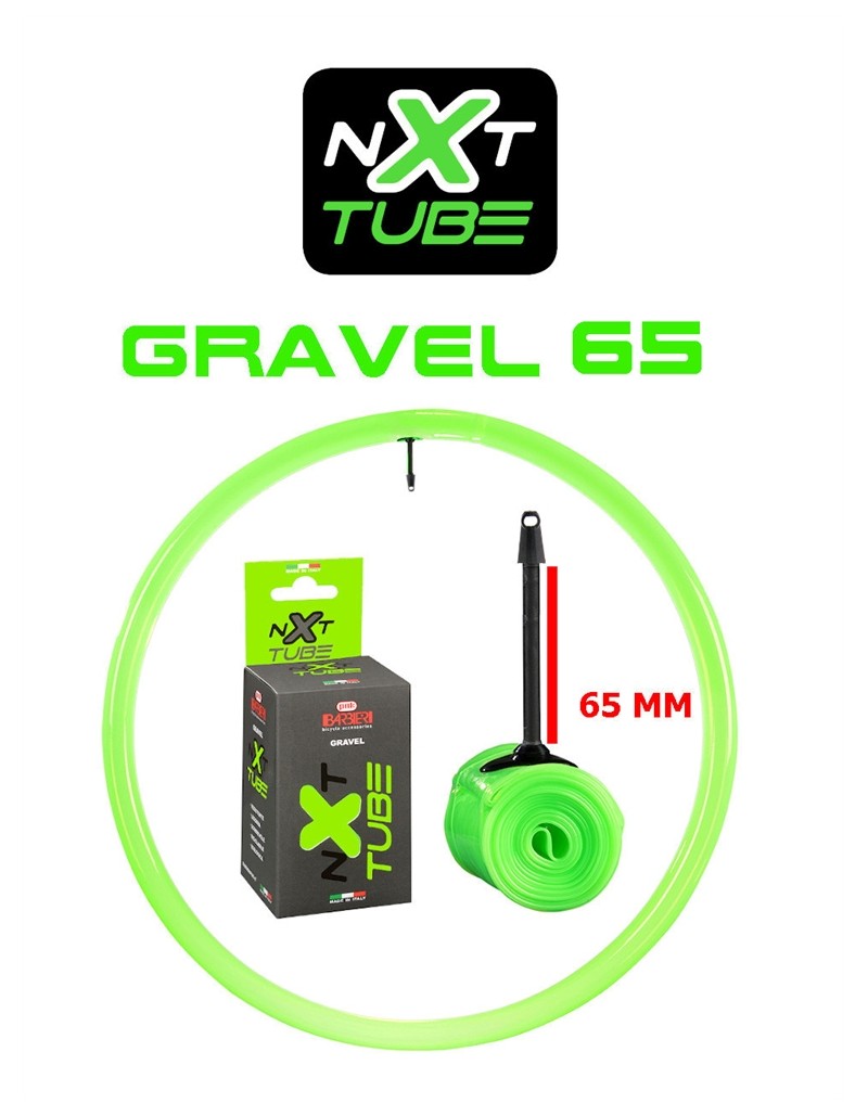 CAMERA NXT SUPER LEGGERA IN TPU GRAVEL 700X35-45 PESO 68G VALVOLA 65MM