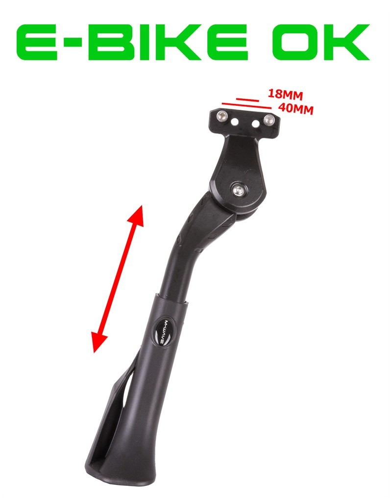 Cavalletto ideale per E-Bike regolabile e attacco viti larghezza fori 18 e 40mm