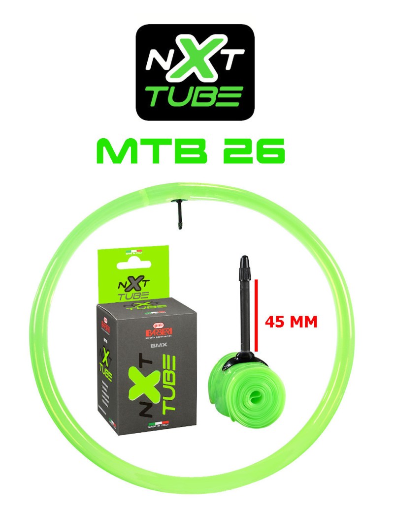 CAMERA NXT SUPER LEGGERA IN TPU MTB 26X2.0-2.6 PESO 125G MADE IN ITALY 100%