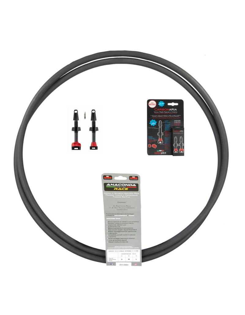 2pz. MOUSSE ANTIFORATURA TUBELESS ANACONDA RACE 3.0 BARBIERI 700X32,28,25