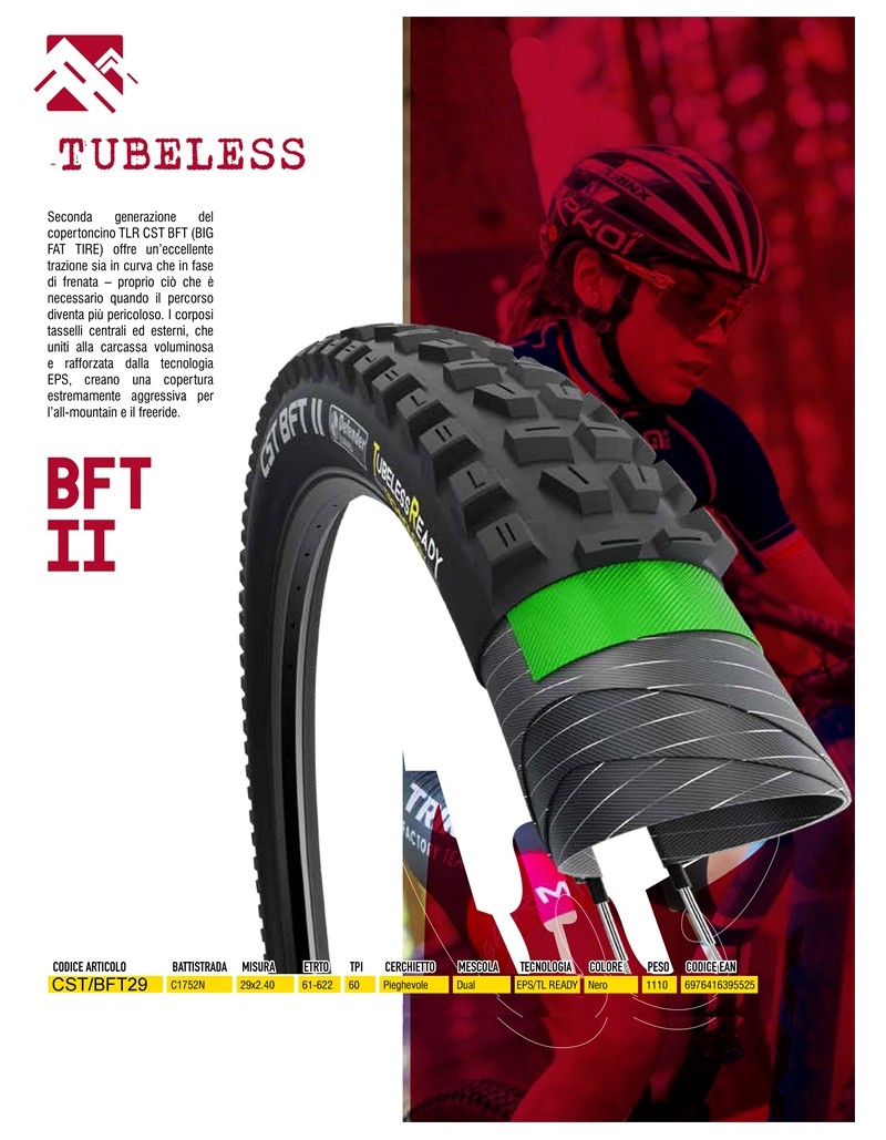 CST BFT II COPERTONE MTB TUBELESS READY 29X2.40