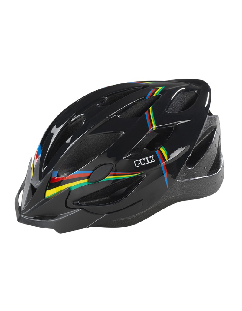 CASCO BICI ADULTO CAMPIONE DEL MONDO NERO PESO 235g