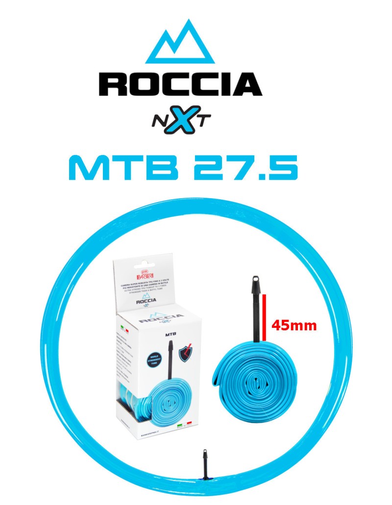 CAMERA EXTRA RESISTENTE ROCCIA MTB 27.5X2.0-2.6 PESO 175g ca. MADE IN ITALY 100%