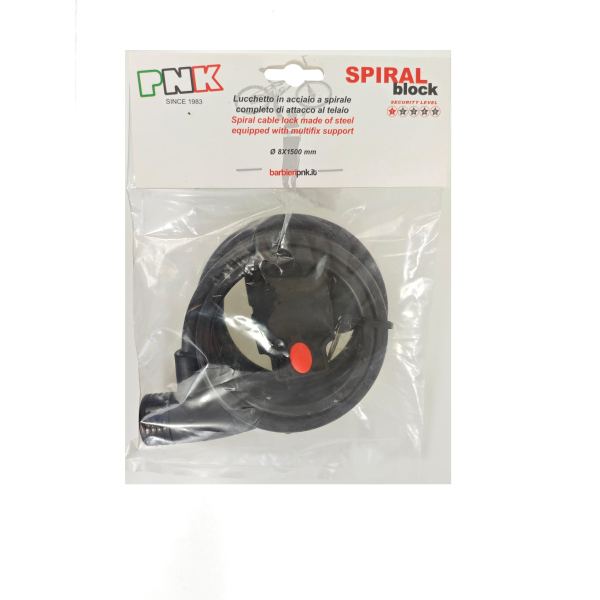 ECONOMIC SPIRAL BIKE LOCK FOR SHORT STOPS