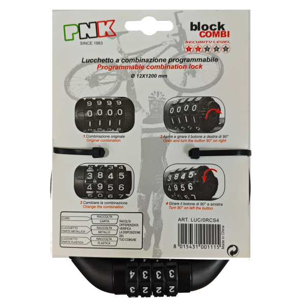 CHEAP PADLOCK FOR SHORT STOPS WITH PROGRAMMABLE COMBINATION