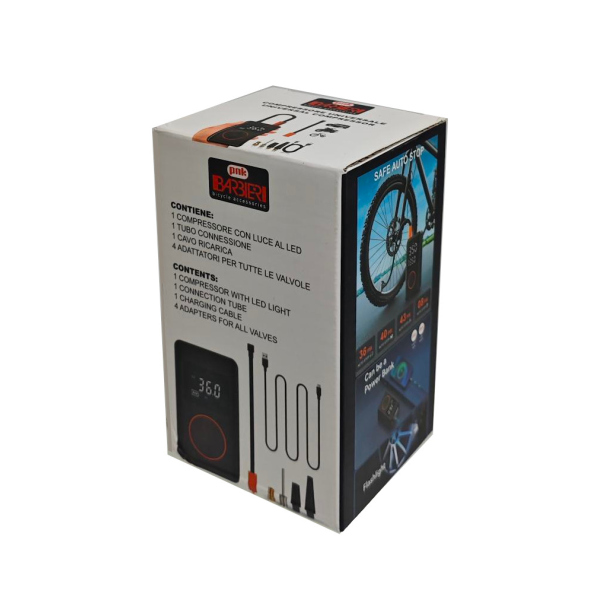 UNIVERSAL MINI COMPRESSOR FOR ALL VALVES 10 BAR WITH DIGITAL DISPLAY