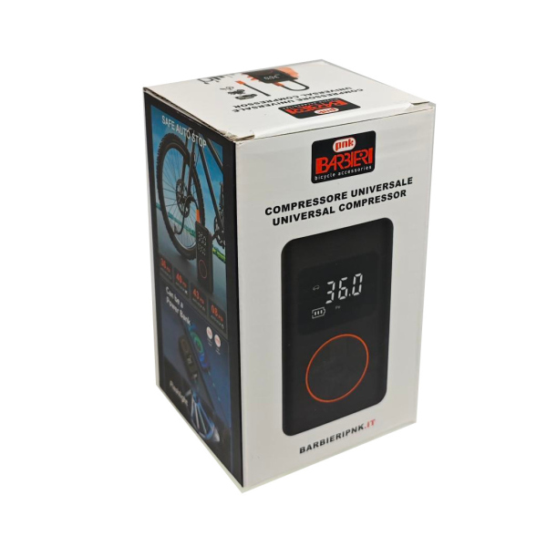 UNIVERSAL MINI COMPRESSOR FOR ALL VALVES 10 BAR WITH DIGITAL DISPLAY