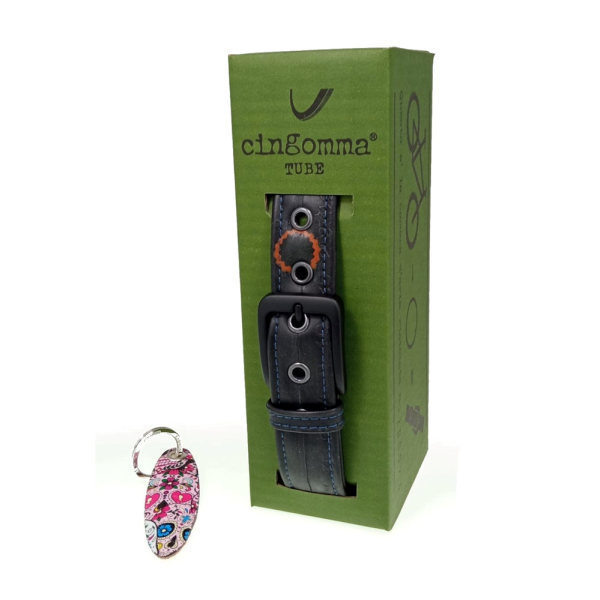 CLASSIC CINGOMMA BELT MADE FROM RECYCLED BIKE TUBE art. 15