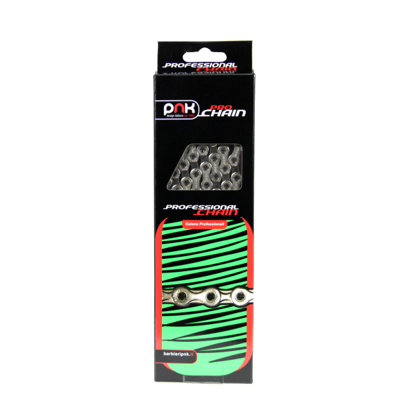 Catena bici e-bike 10 velocità color argento 136 MAGLIE