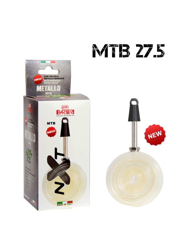CAMERA MTB TPU CON VALVOLA METALLO MONTATA PRESTA 45mm 27.5X2.0-2.6 PESO 142g