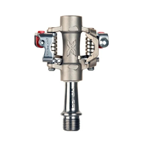 Pédales VTT XPEDO en titane couleur argent 3 roulements à cartouches étanches