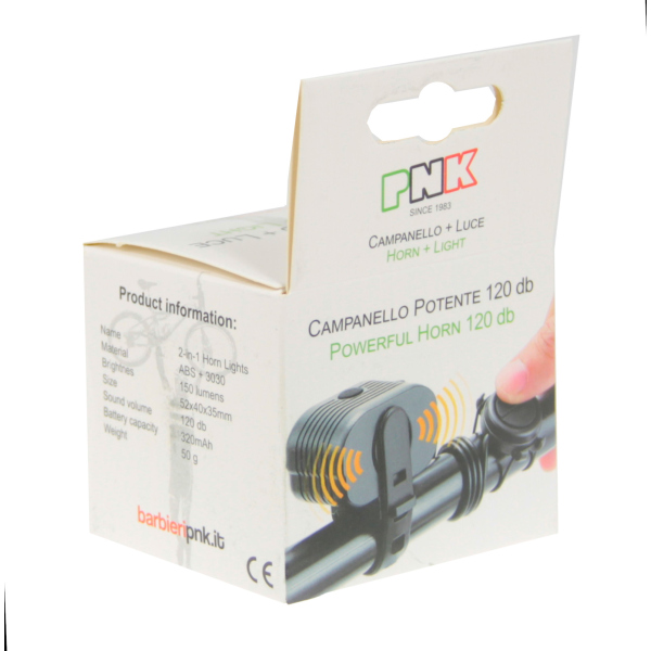 POTENTE CAMPANELLO ELETTRONICO 5 suoni 120 dB + LUCE 150 LUMENS 5 funzioni