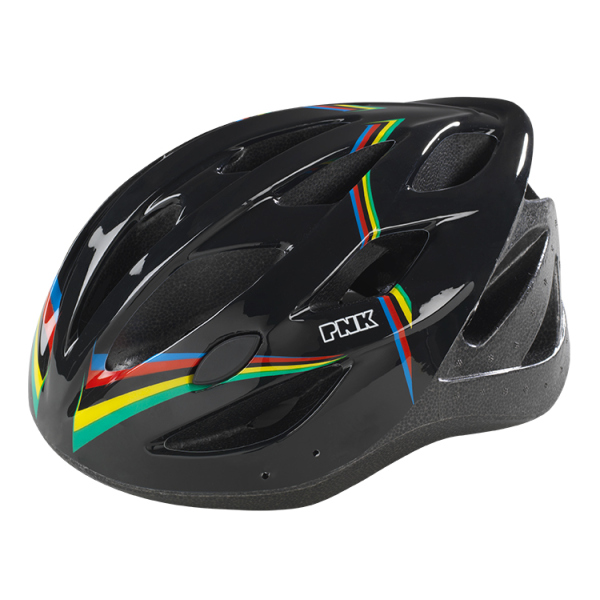 CASCO BICI ADULTO CAMPIONE DEL MONDO NERO PESO 235g