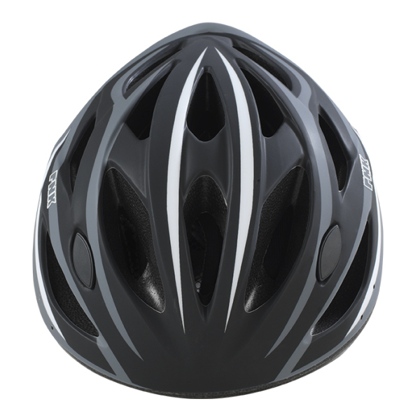 CASCO BICI ADULTO NERO GRIGIO BIANCO PESO 250g taglia M/L 58-61