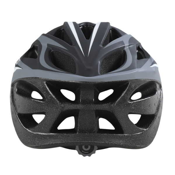 CASCO BICI ADULTO NERO GRIGIO BIANCO PESO 250g taglia M/L 58-61