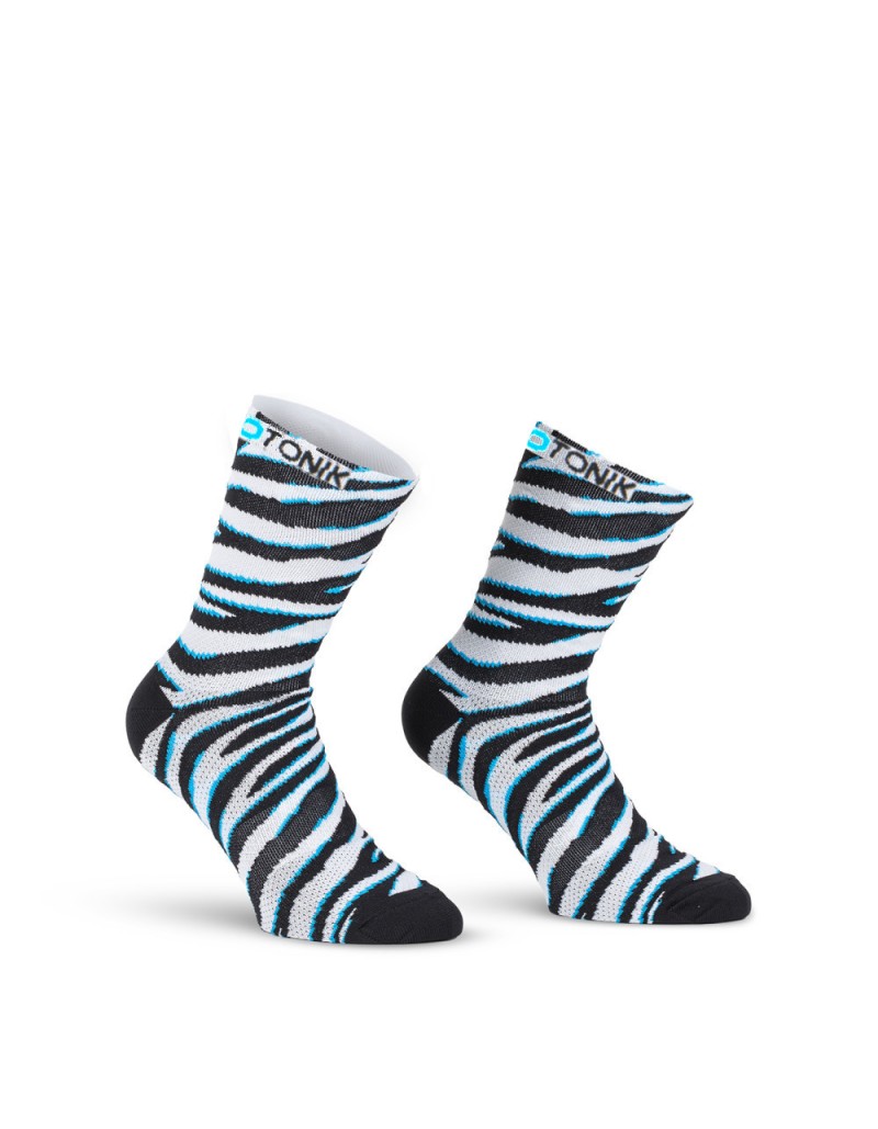 Calza super tecnica BIOTONIK ZEBRA traspirante super morbida mis. 43-46