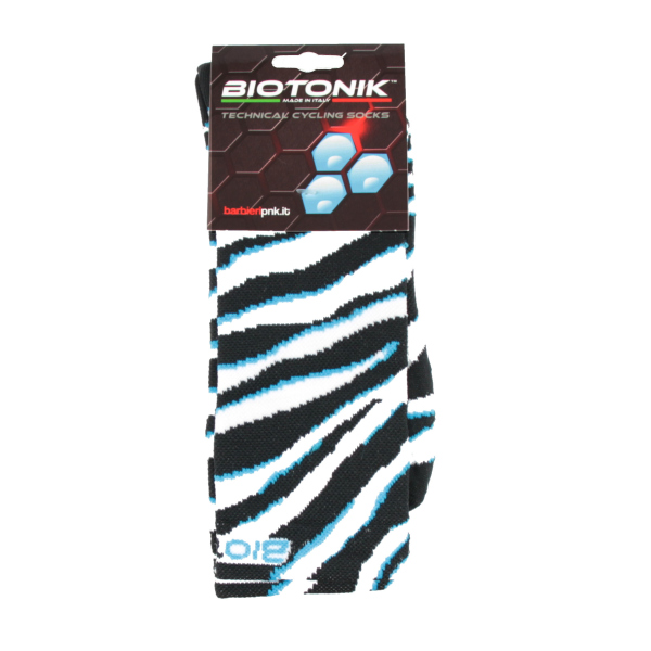 Calza super tecnica BIOTONIK ZEBRA traspirante super morbida mis. 43-46