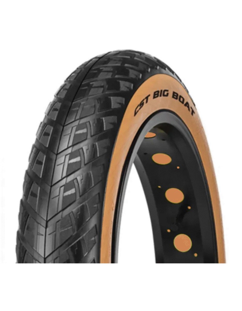 Copertone CST BIG BOAT STRADA NERO-MARRONE FAT 20x4.0 ideale per E-BIKE