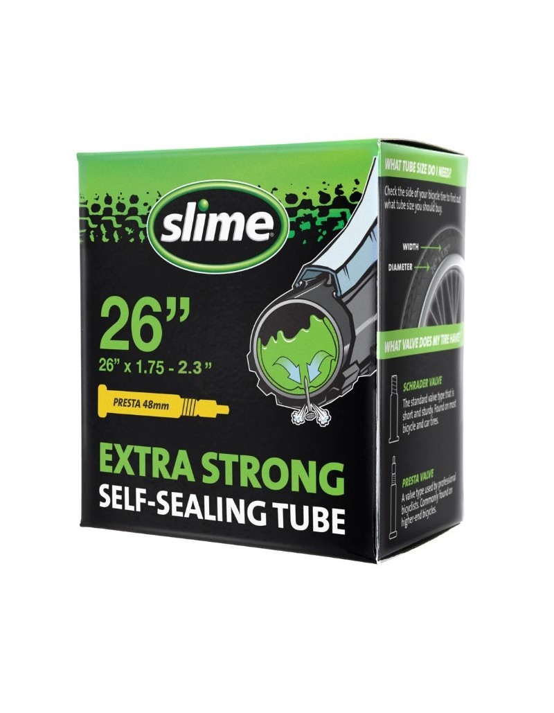 SLIME CAMERA D'ARIA MTB 26X1.75X2.3 PRESTA 48mm