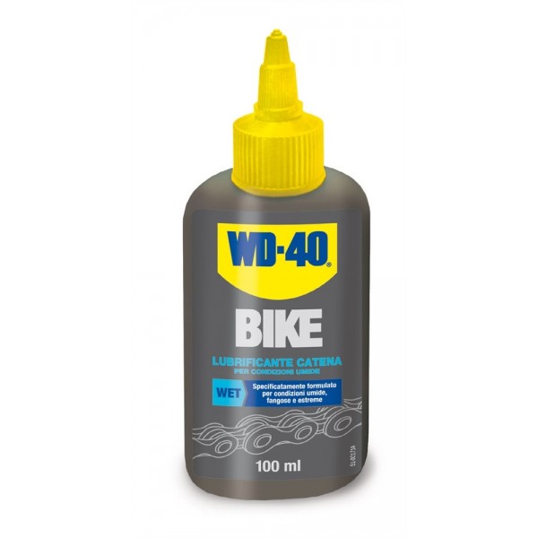 WD 40 BIKE Lubrifiant pour chaîne vélo 100 mL - temps humide