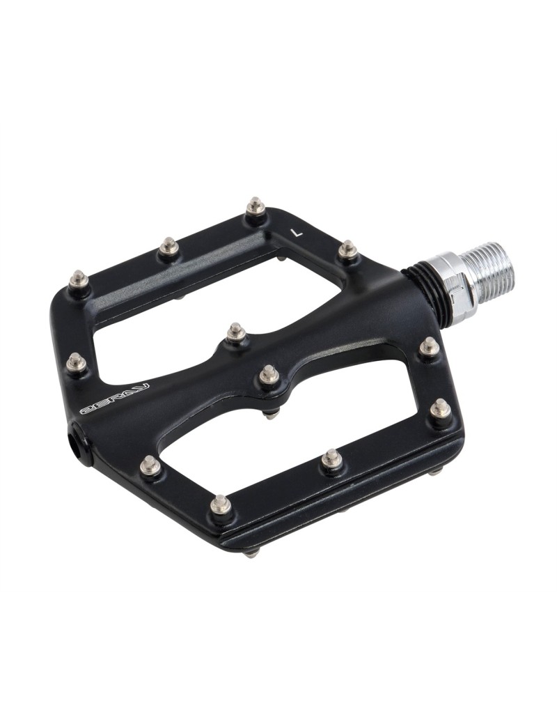 PEDALI MTB PLATFORM IN ALLUMINIO COLORE NERO 298g LA COPPIA 9.5X10X2cm