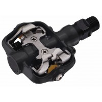 New MTB black pedals clipless 369g