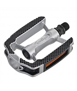 City bike pedal color silver / black 366g