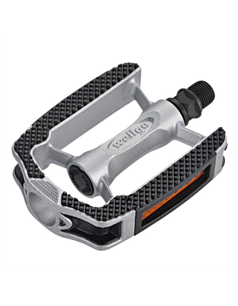 PEDALI CITY BIKE COLORE SILVER/NERO 366g LA COPPIA 9.5X8X2cm