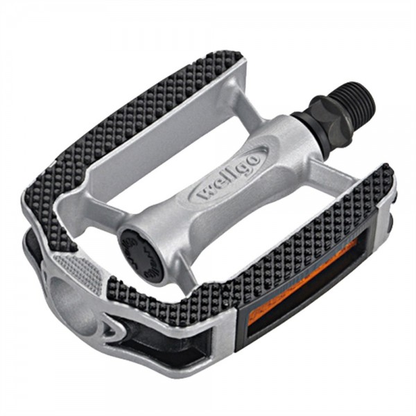 City bike pedal color silver / black 366g