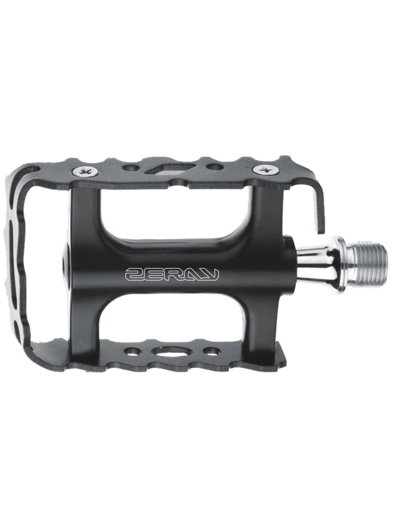 PEDALI ALLUMINIO MTB SU CUSCINETTI COLORE NERO 250g LA COPPIA 9X6.5X2cm