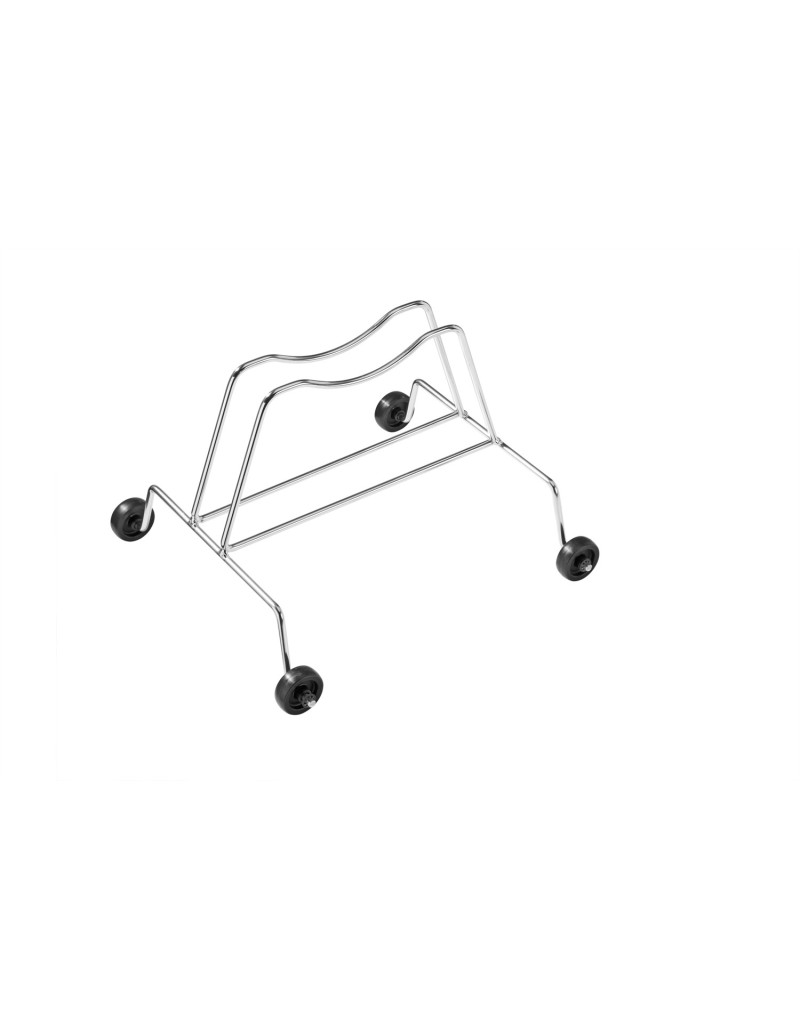 CAVALLETTO PORTA BICI DA TERRA CON RUOTE