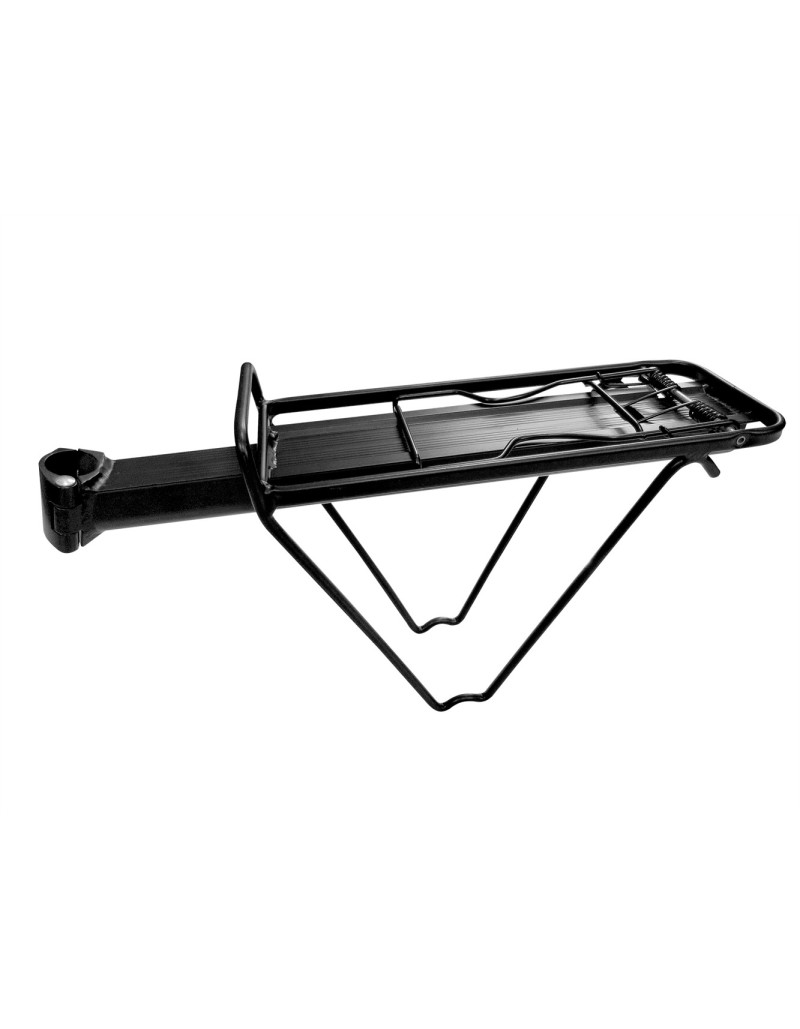 PORTAPACCHI POSTERIORE BICI IN ALLUMINIO NERO