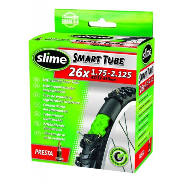 SLIME Camera d'aria MTB valvola Presta 26x1.75 - 2.125