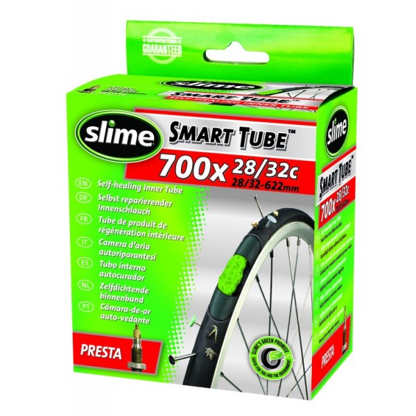 SLIME Camera d'aria CITY & TREKKING Bike valvola Presta 700x19 - 25C