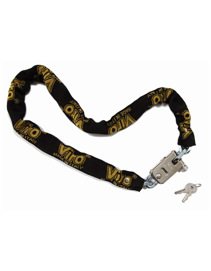 VIRO MORSO LUCCHETTO BICI CON CATENA IN ACCIAIO CEMENTATO 90cm