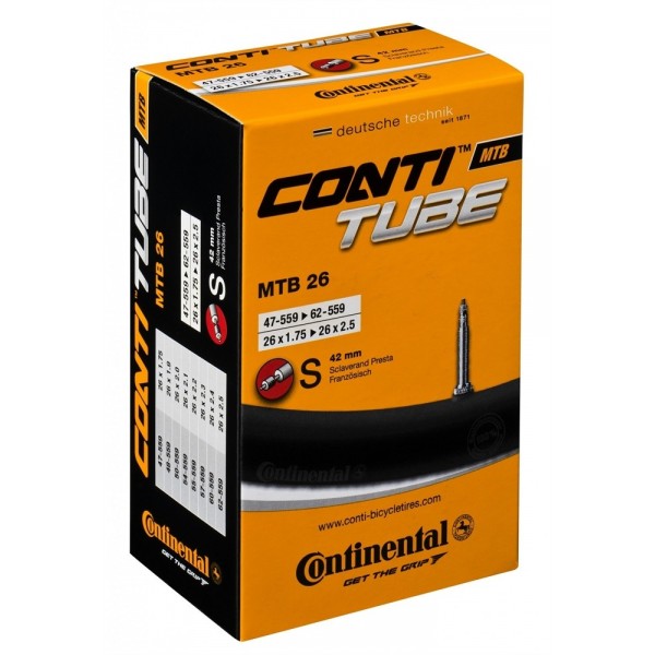 CONTINENTAL CAMERA D'ARIA IN BOX 26x1.75-2.125 PRESTA 42mm