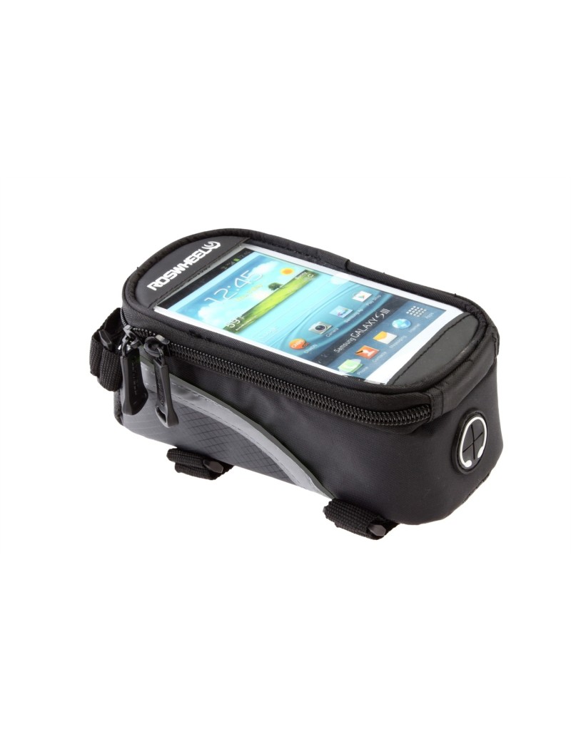 BORSA BICI NERA PER TUBO SUPERIORE MISURA L 19.5x10x9 cm