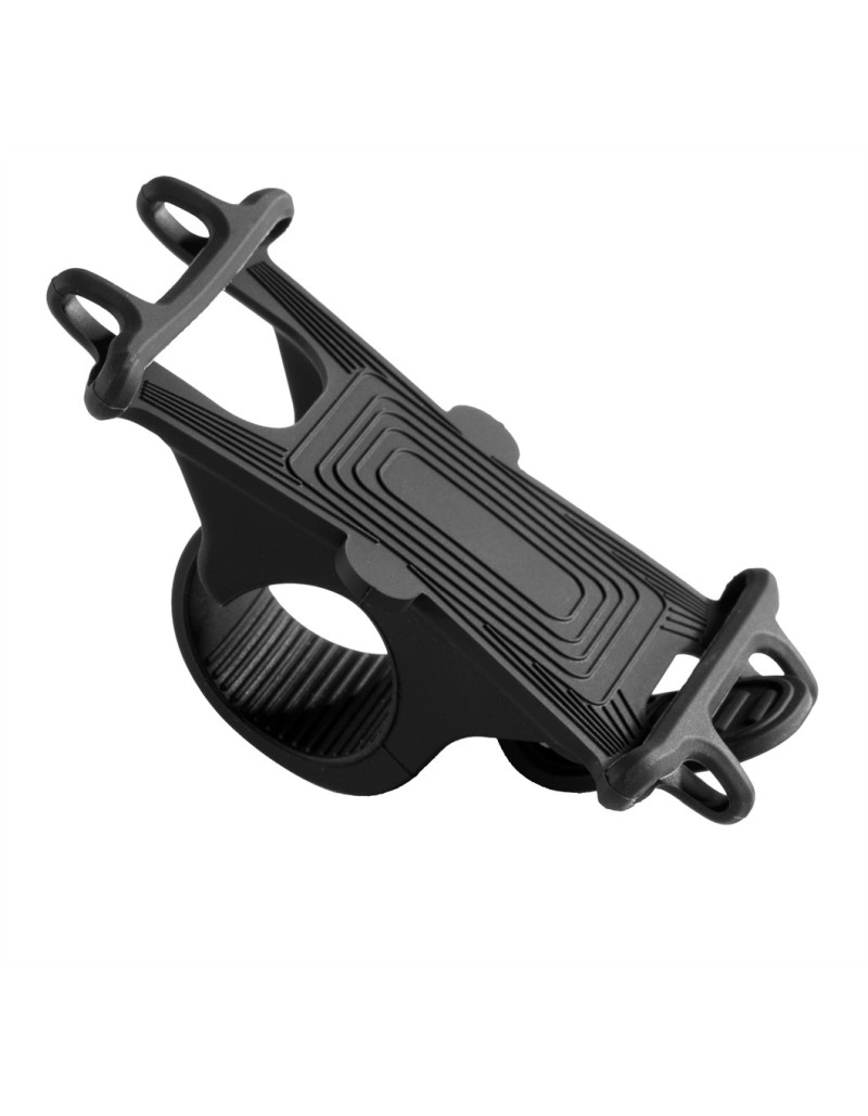 SUPPORTO SMARTPHONE PER BICI IN RESISTENTE SILICONE NERO