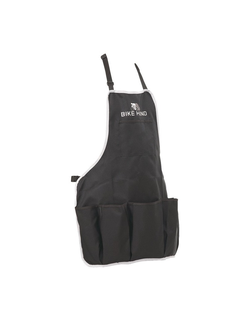 BIKE HAND GREMBIULE DA LAVORO NERO IN COTONE ROBUSTO