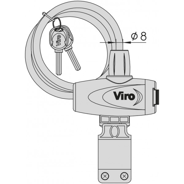 VIRO HAWAII SEMI-RIGID STEEL BRAIDED CABLE