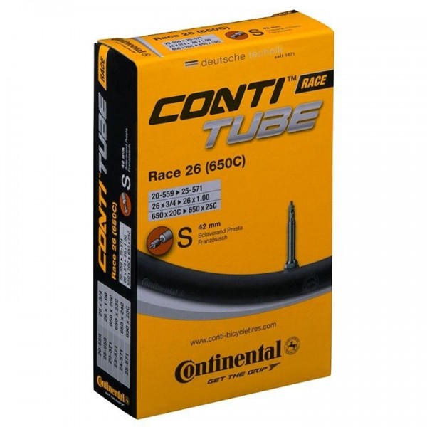 CAMERA D'ARIA CONTINENTAL IN BOX 26X1-1.3 VALVOLA PRESTA
